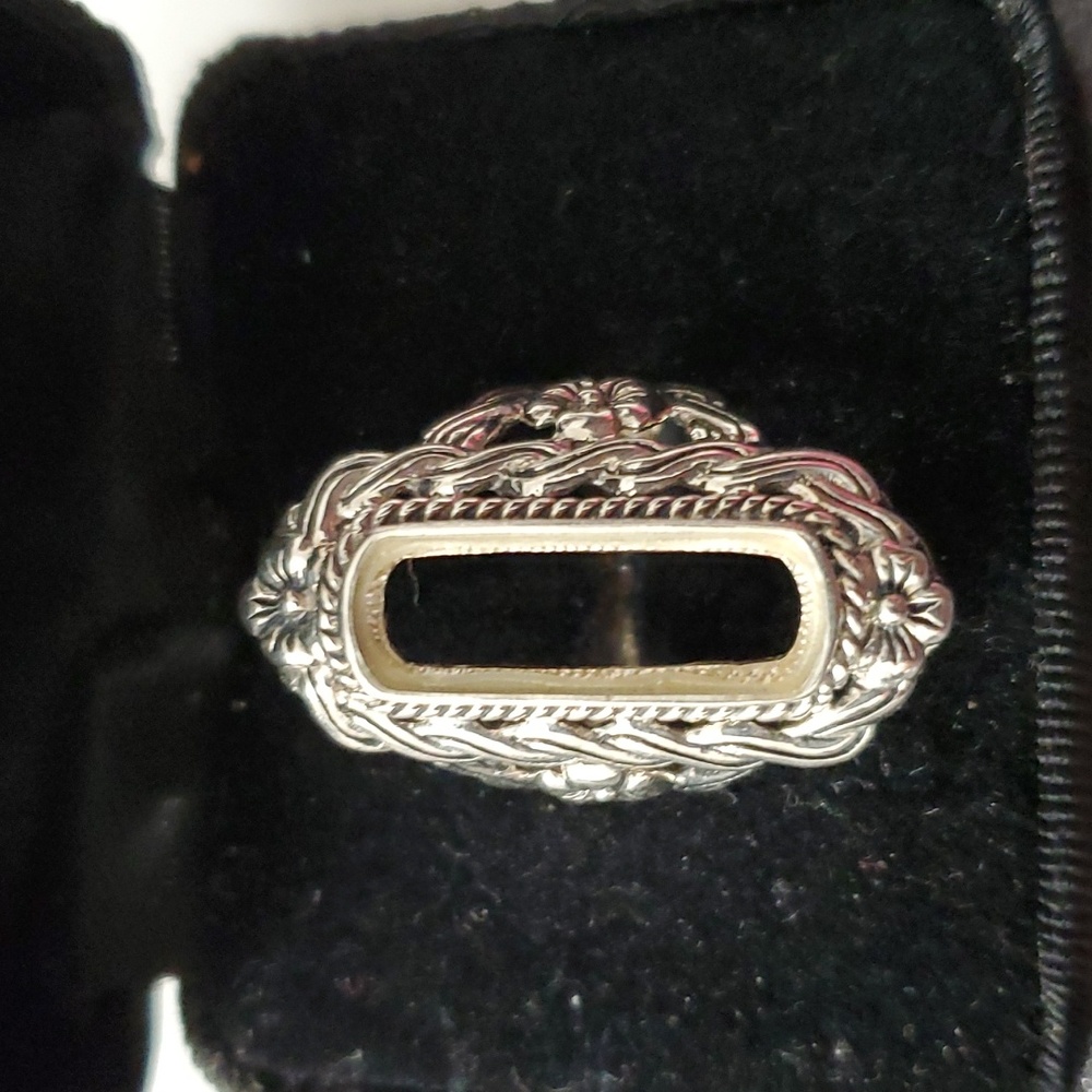 Sterling Silver 925 Illusion Setting Ring - image 2